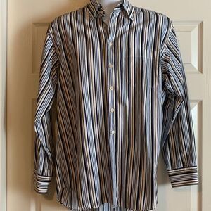SCOTT BARBER, dress shirt, 100% cotton,   Great like new condition, large
